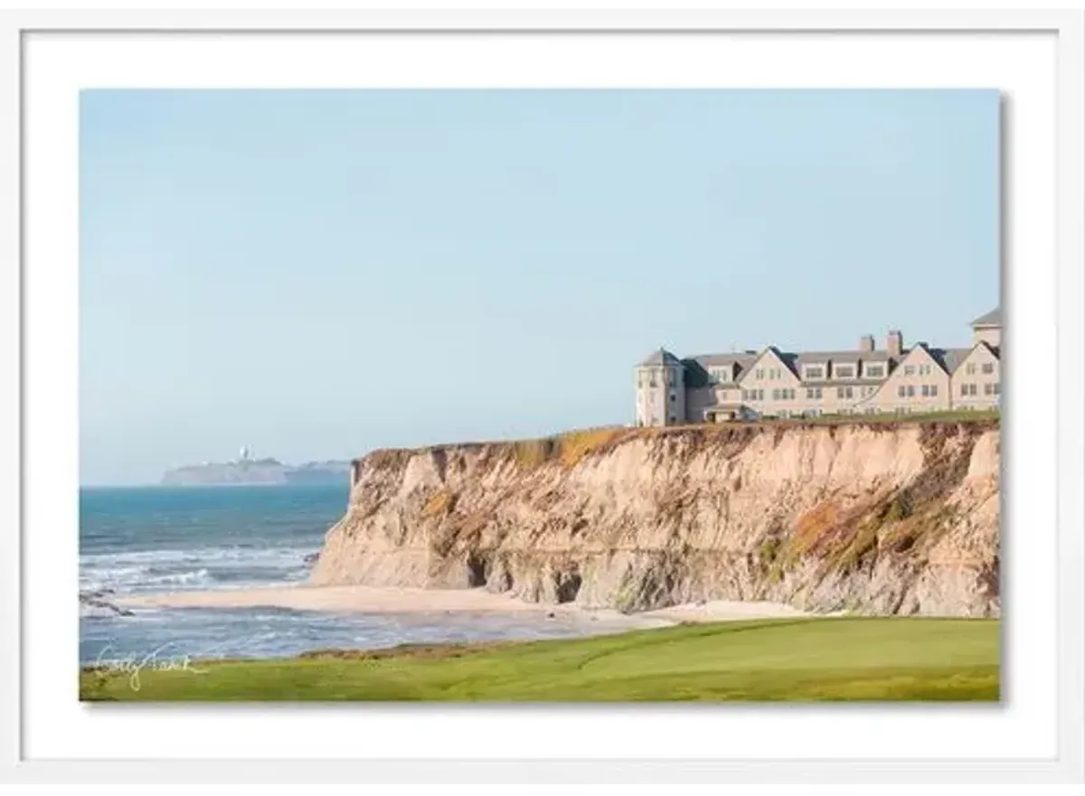 Carly Tabak - Half Moon Bay Photograph - White