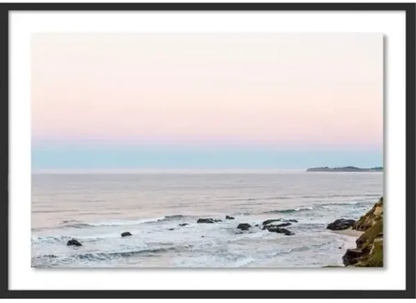 Carly Tabak - Morning Glow Half Moon Bay CA Photograph - Black