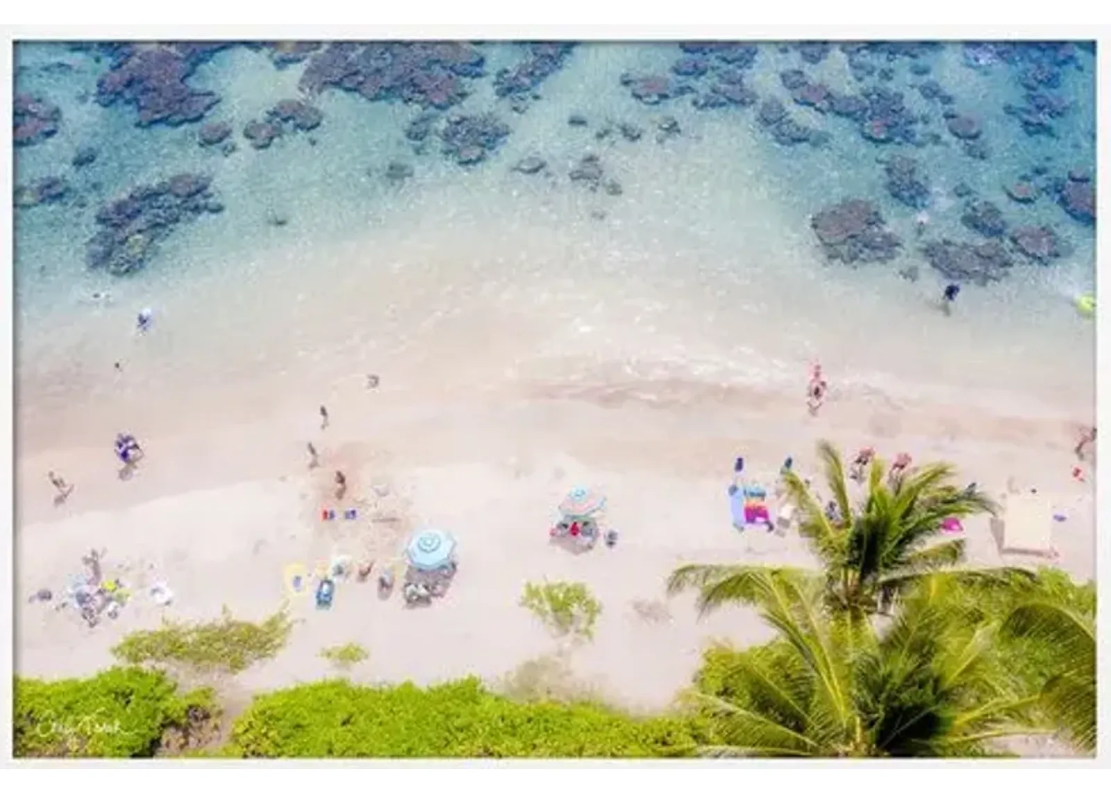 Carly Tabak - On a Beach in Hawaii - White