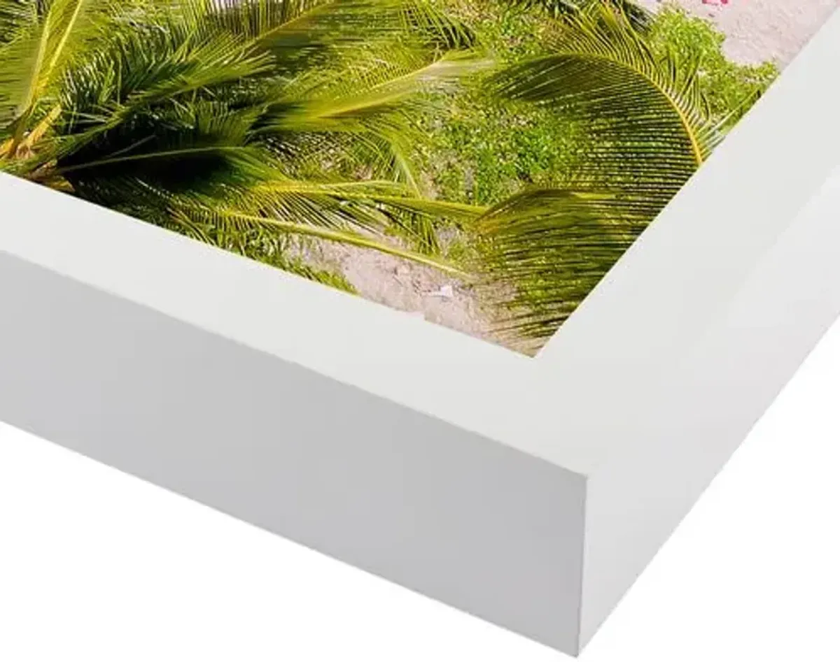 Carly Tabak - On a Beach in Hawaii Photograph - White