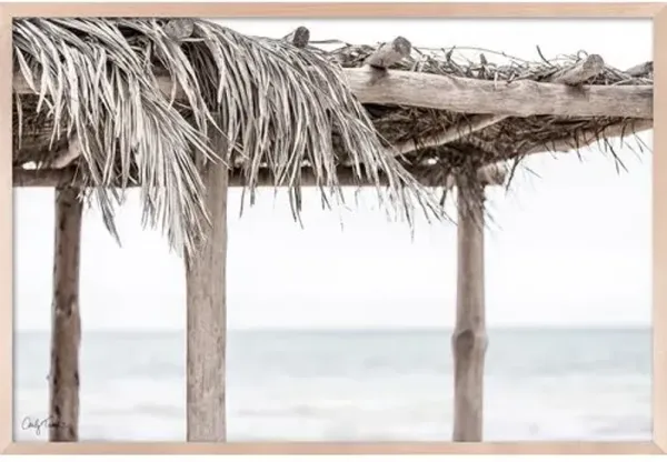Carly Tabak - Palapa Mexico Photograph - Beige