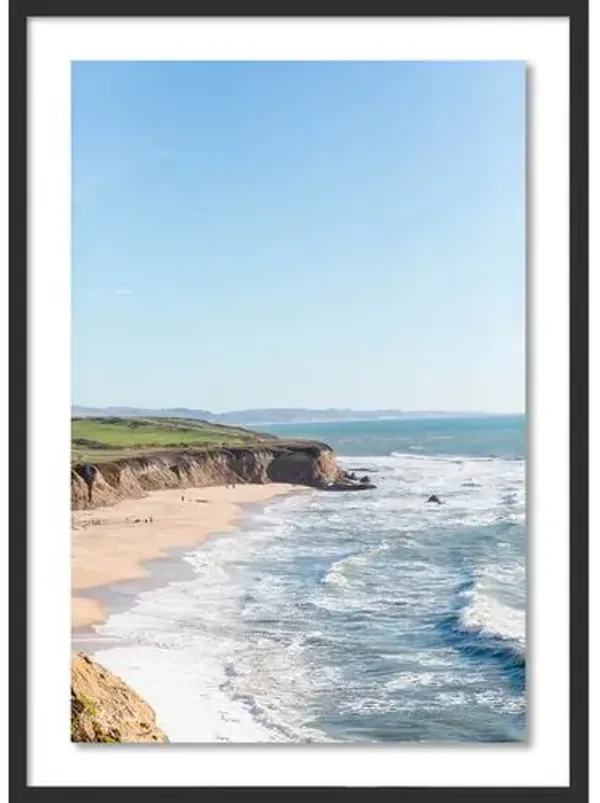 Carly Tabak - California Coastline Half Moon Bay Photograph - Black
