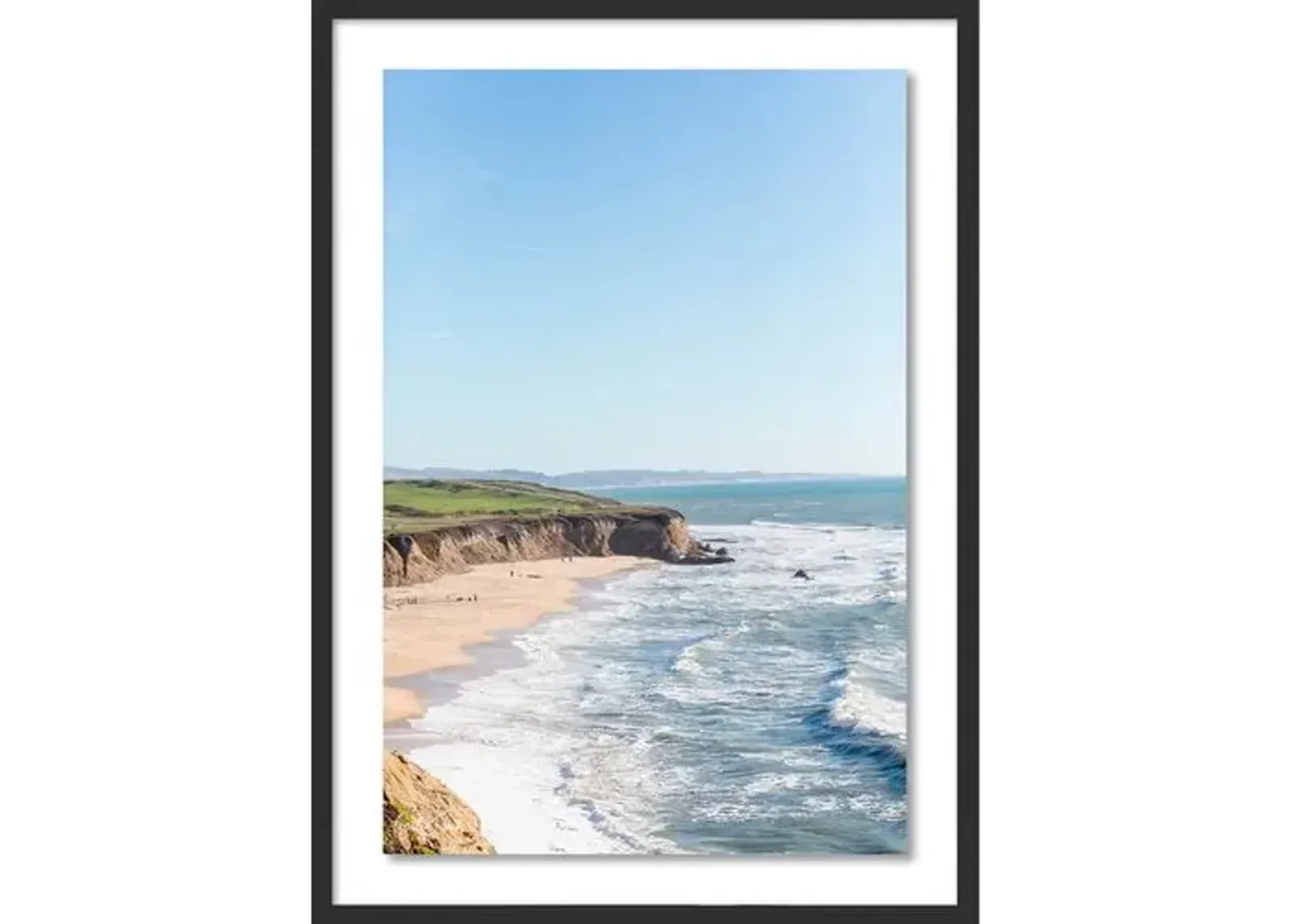 Carly Tabak - California Coastline Half Moon Bay - Black