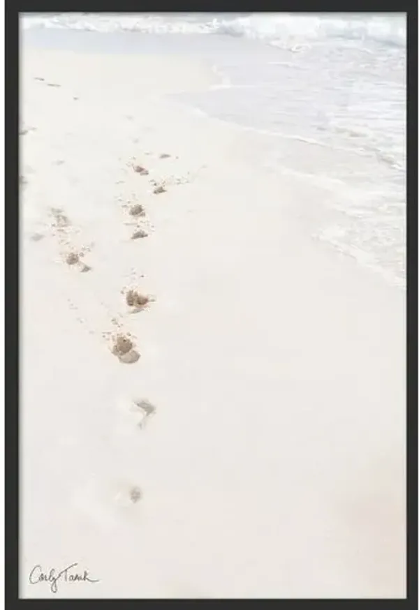 Carly Tabak - Footsteps to Paradise Photograph - Black