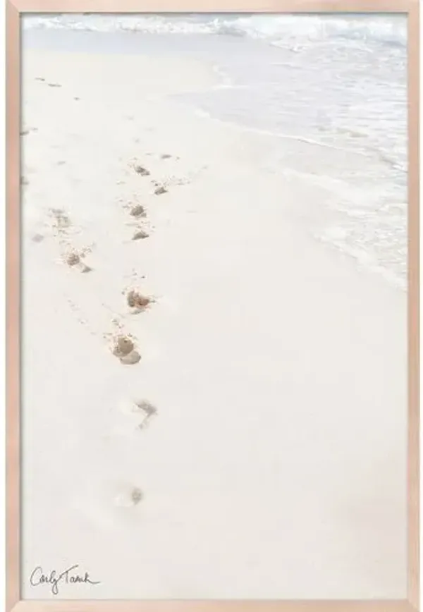 Carly Tabak - Footsteps to Paradise Photograph - Beige