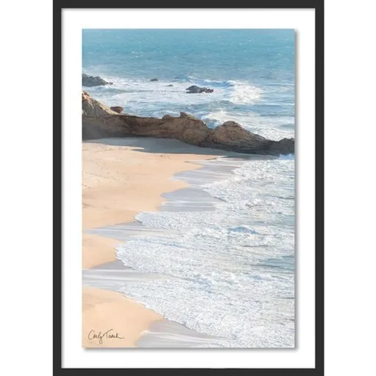 Carly Tabak - Half Moon Bay Shoreline - Black