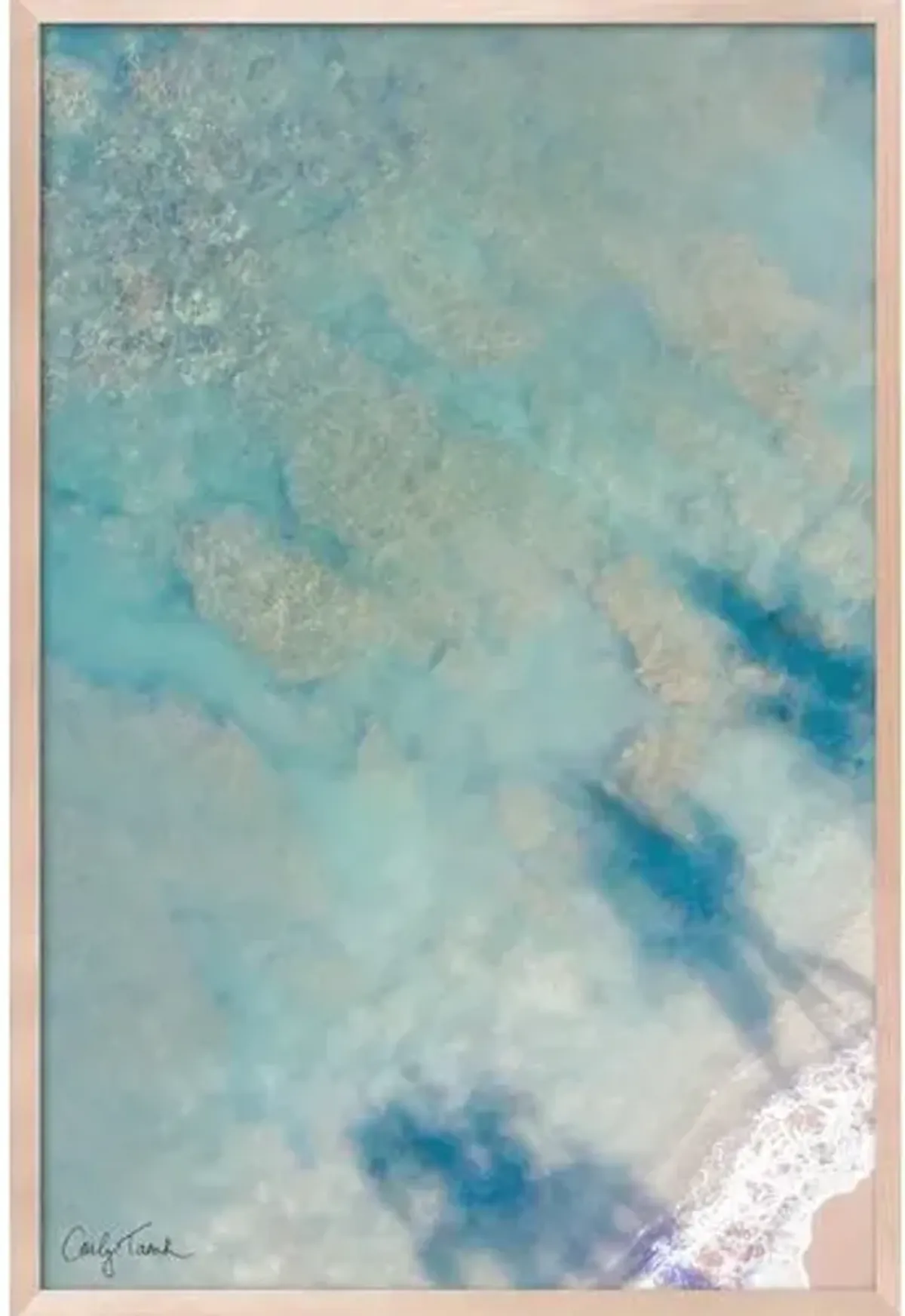 Carly Tabak - Hawaii Palms Reflections Hawaii Photograph - Beige