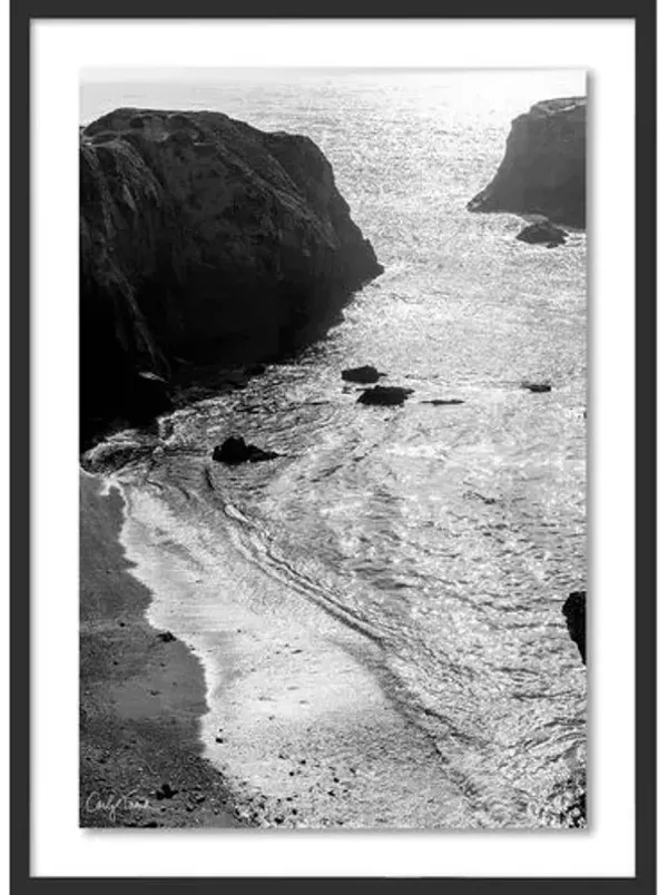 Carly Tabak - Mysterious Bluffs Mendocino Photograph - Black