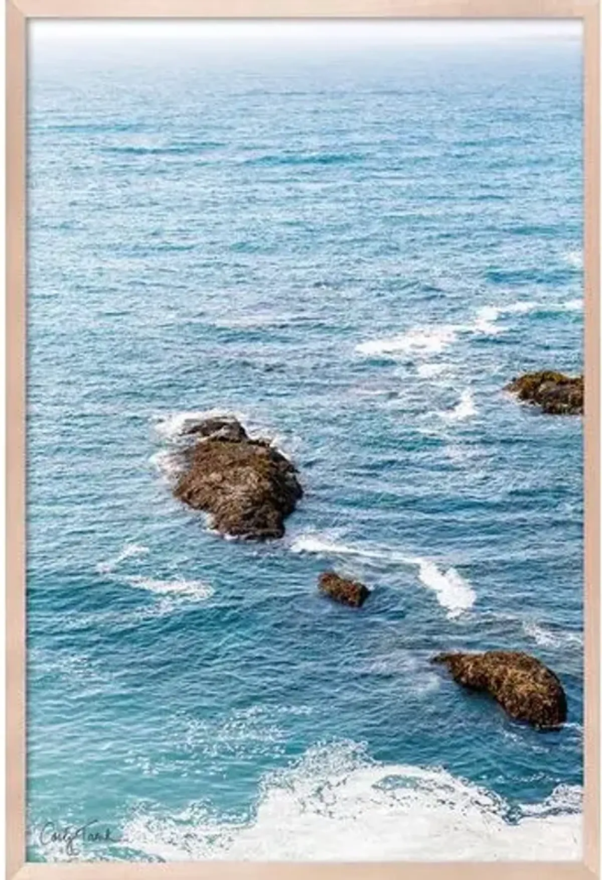 Carly Tabak - Northern CA Waters Mendocino Photograph - Beige