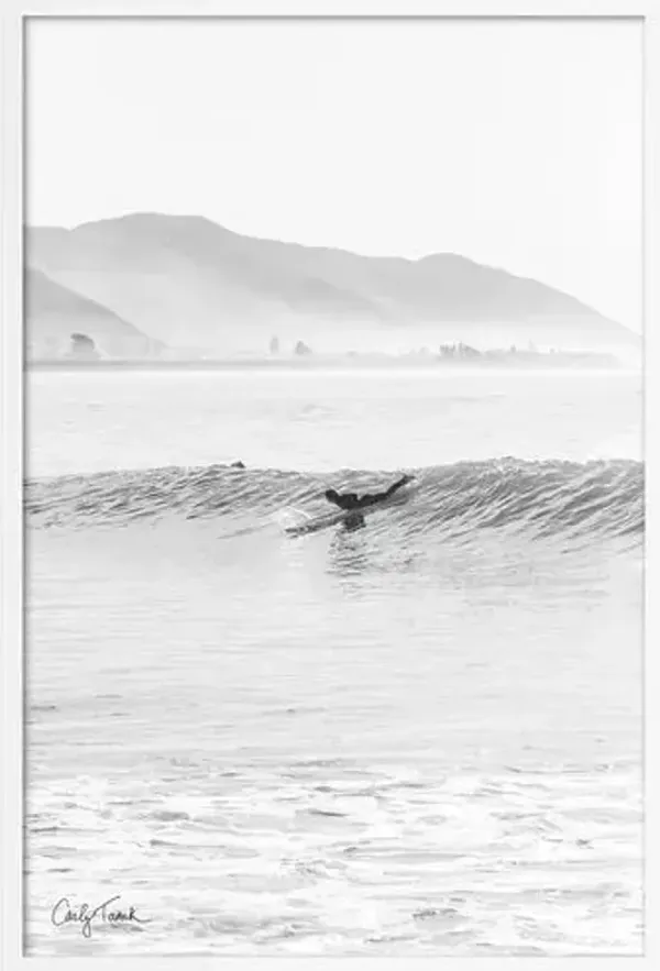 Carly Tabak - Ride It Santa Barbara Photograph - White