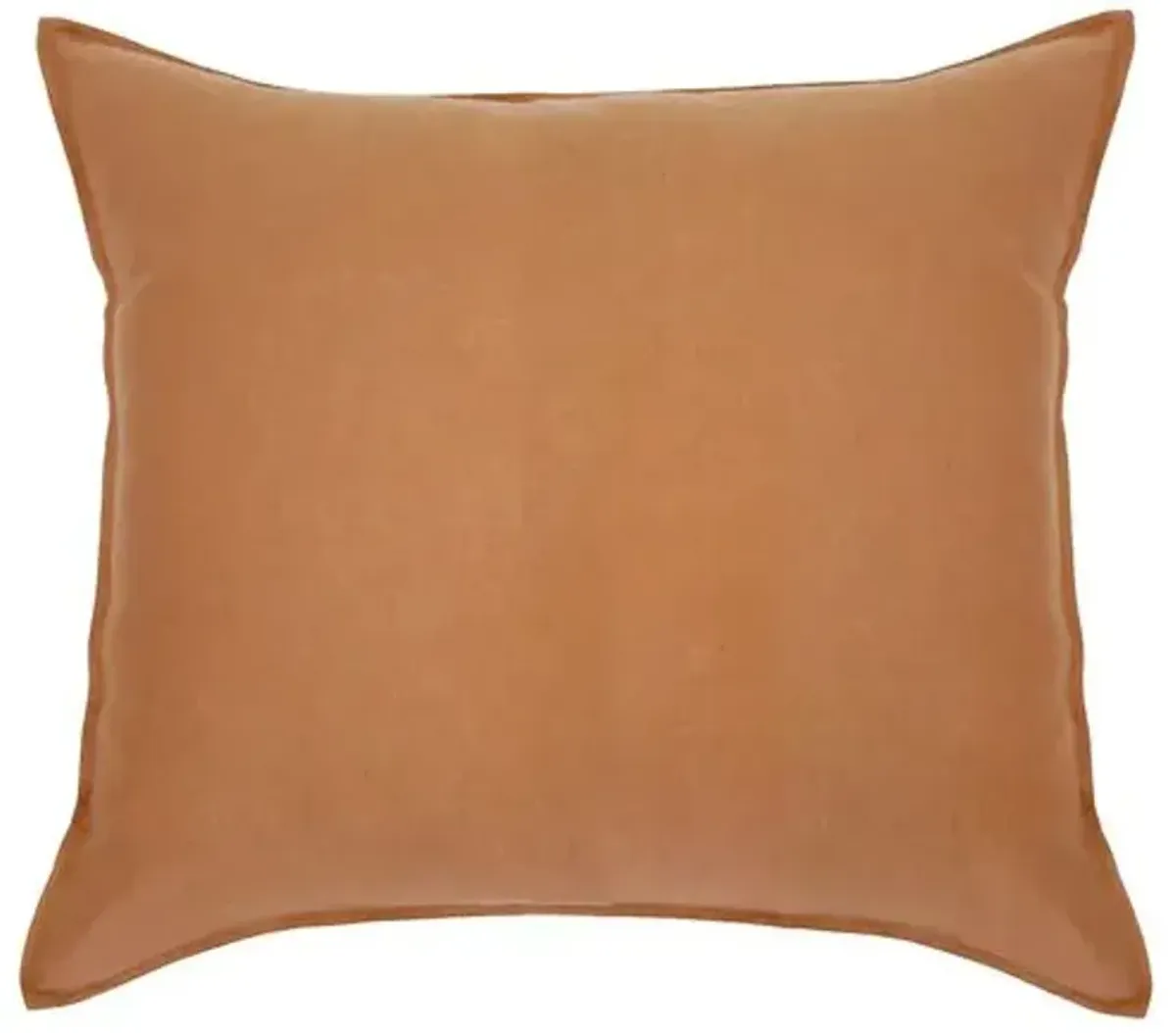 Parker Linen Sham - Terra Cotta - Pom Pom at Home - Orange