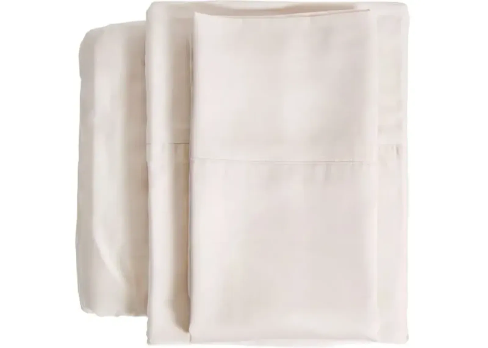 Bamboo Sheet Set - Sand - Pom Pom at Home - Beige, 300 Thread Count, Egyptian Cotton Sateen, Soft and Luxurious