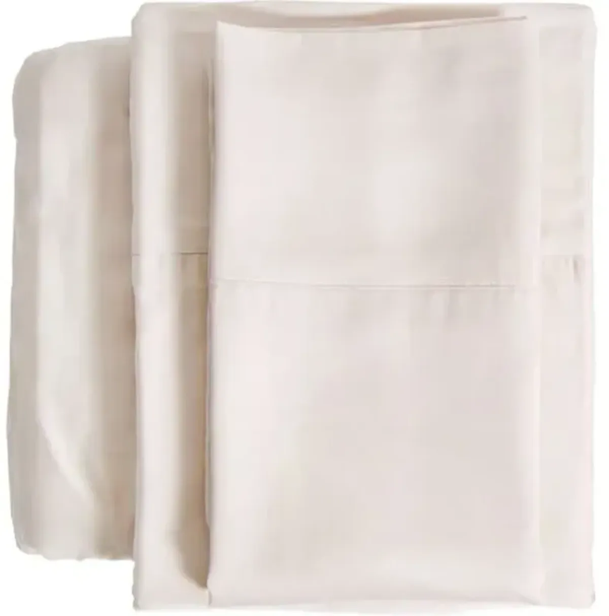 Bamboo Sheet Set - Sand - Pom Pom at Home - Beige, 300 Thread Count, Egyptian Cotton Sateen, Soft and Luxurious