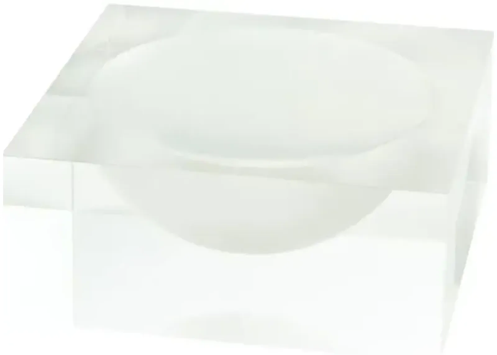 Lucite Sqaure Bowl - Frost