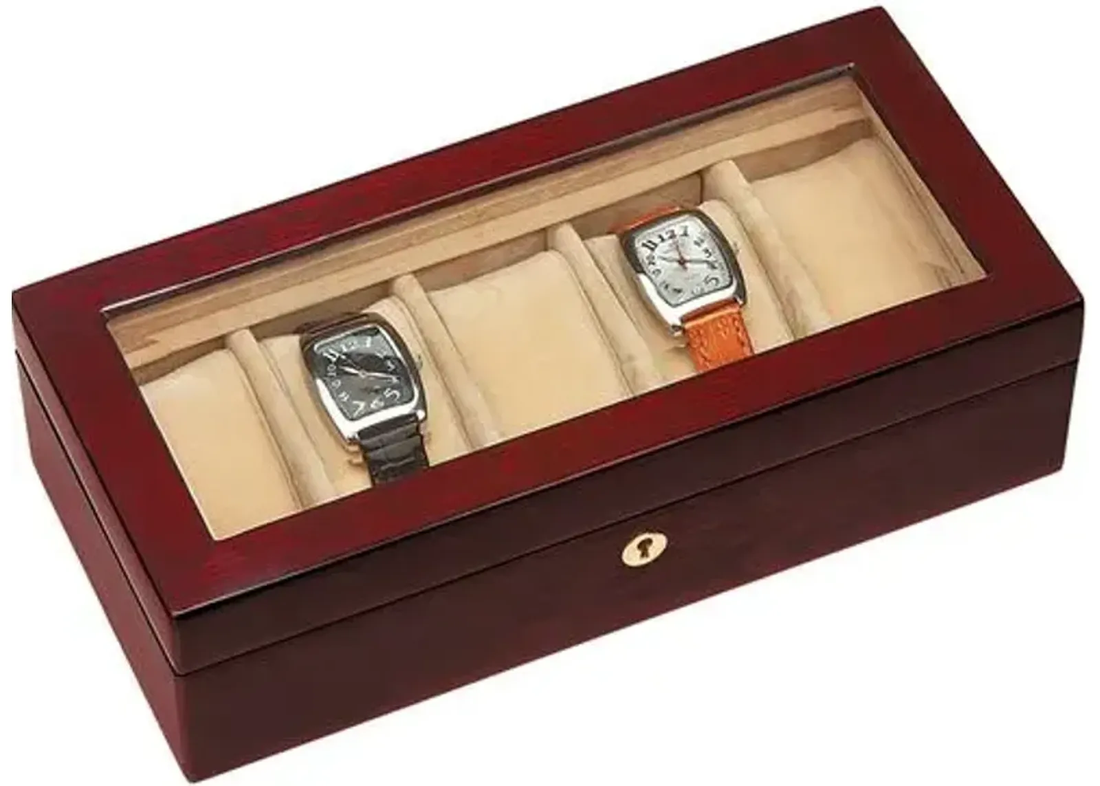 Rosewood Watchbox - Red