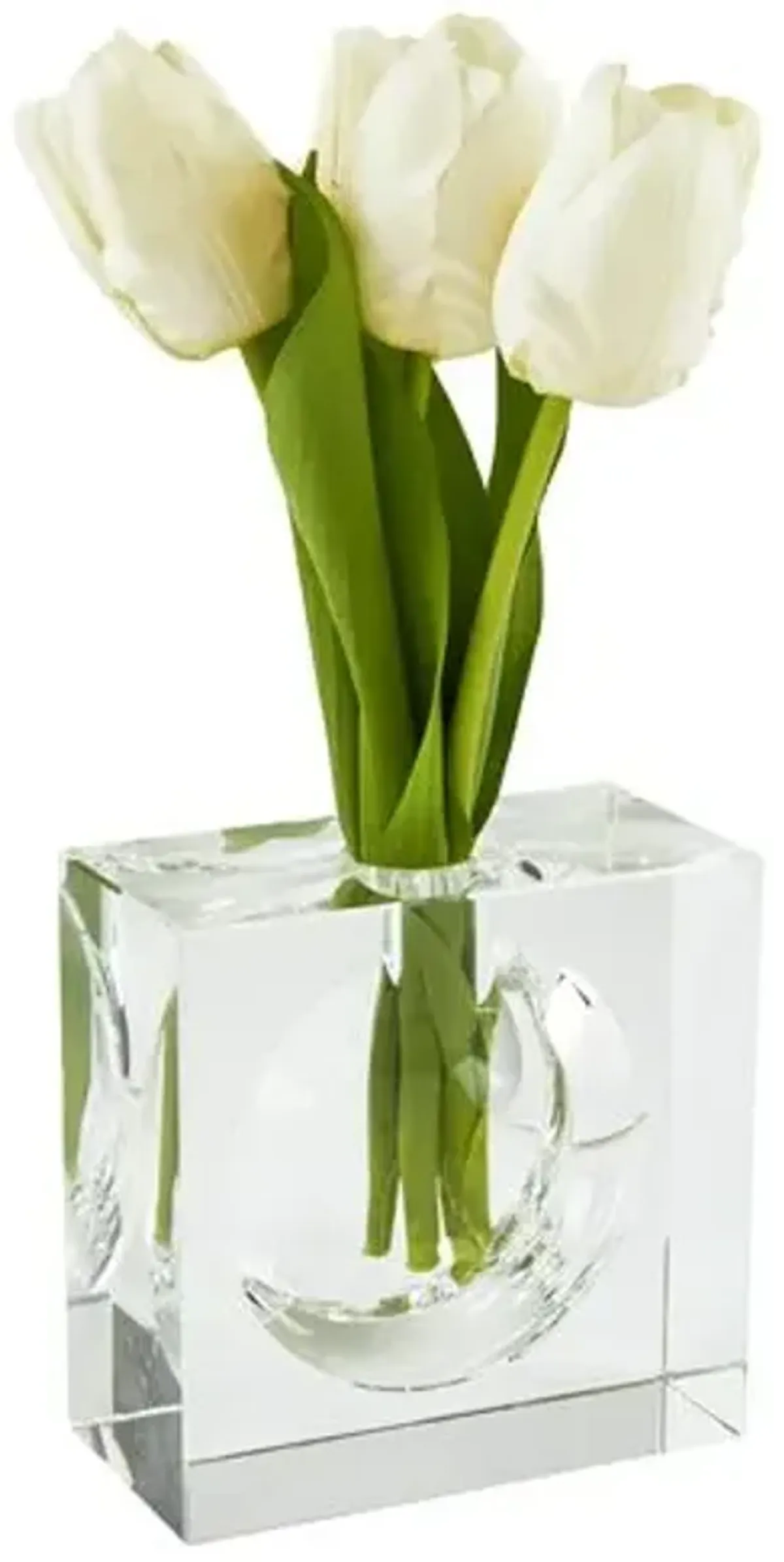 Crystal Bubble Vase - Clear