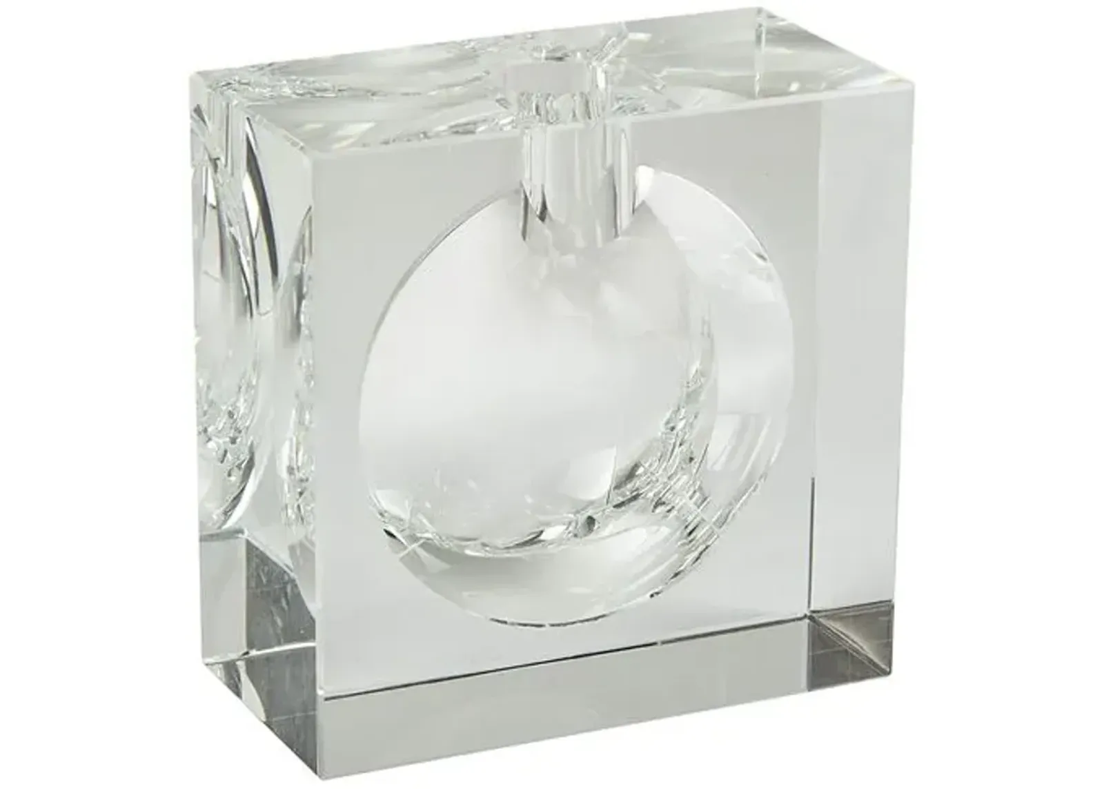 Crystal Bubble Vase - Clear