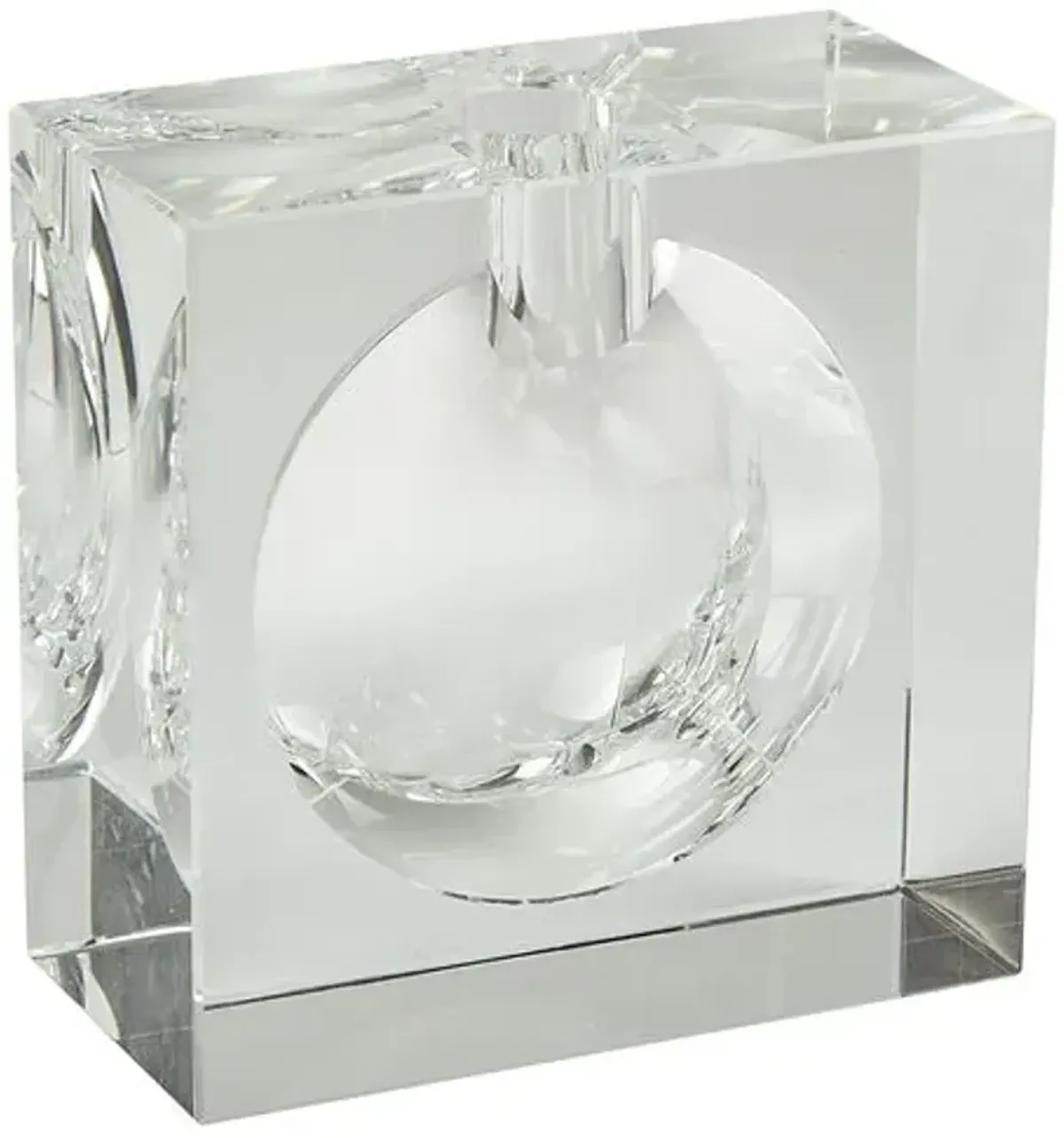 Crystal Bubble Vase - Clear