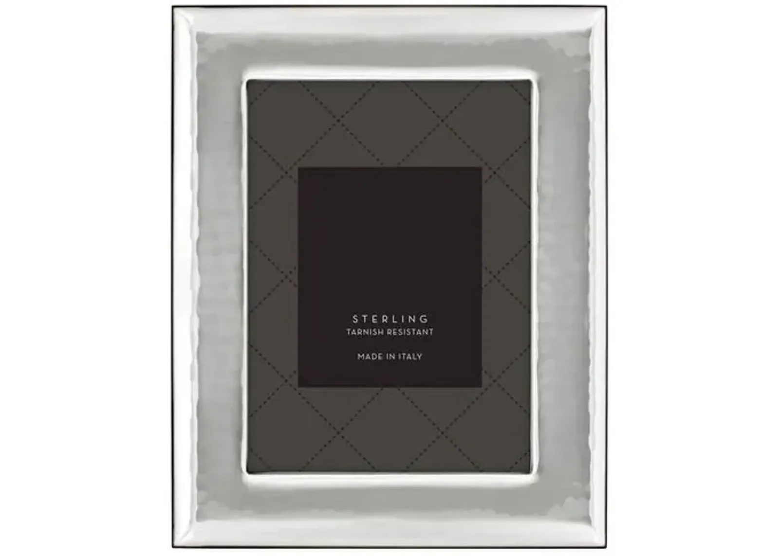 4x6 Sterling Hammered Frame - Silver