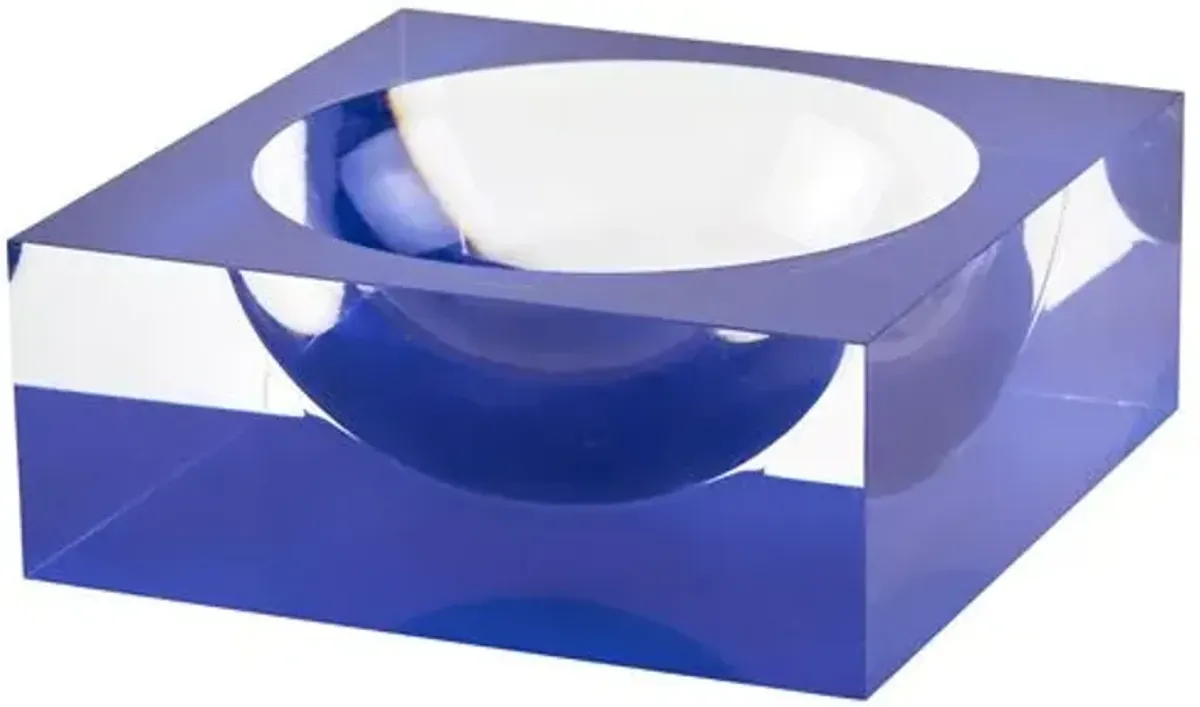 Lucite Bowl - Blue