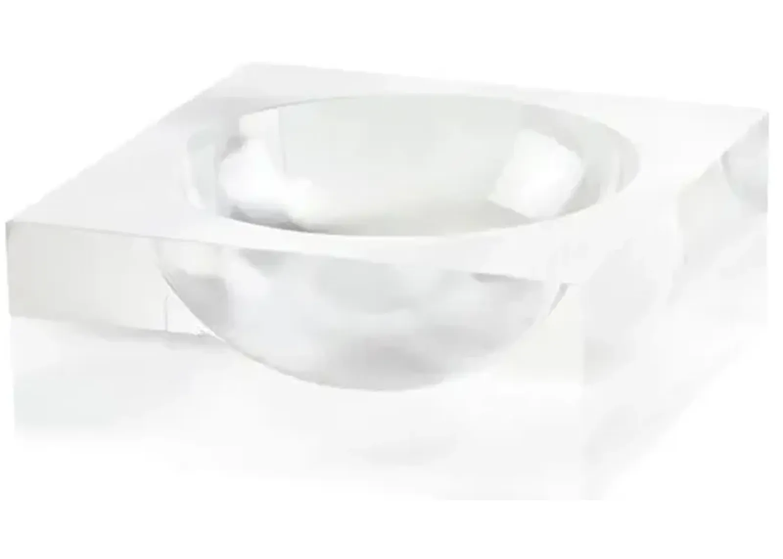 Lucite Bowl - White