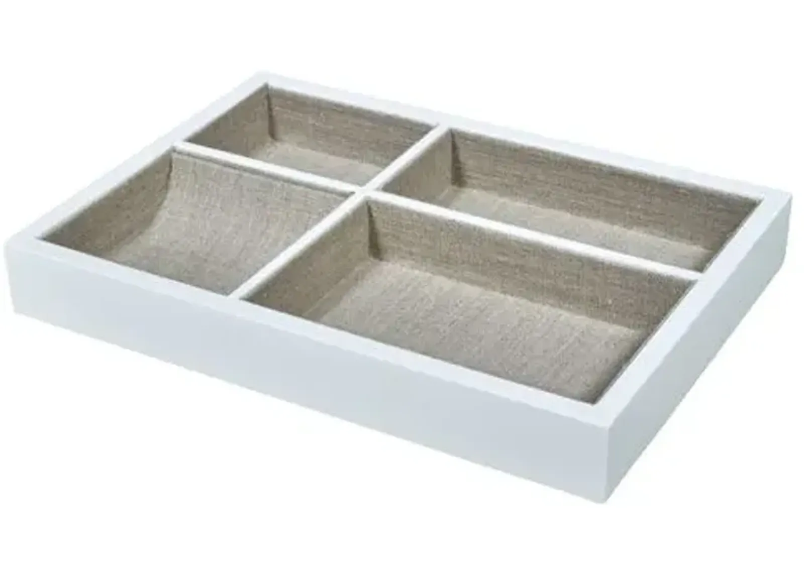 Linen Valet Tray - White