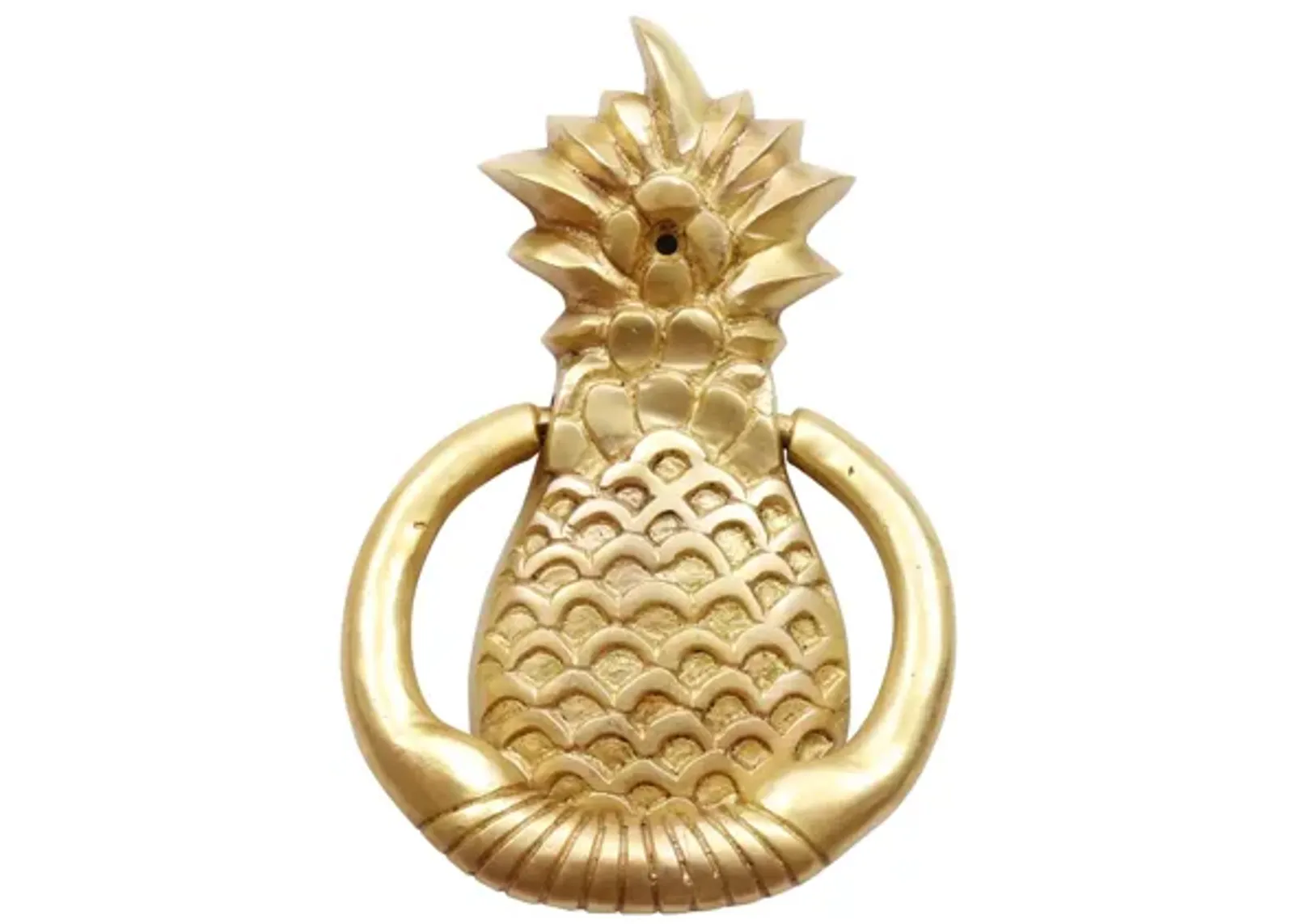 Brass Pineapple Door Knocker - Interesting Things - Gold