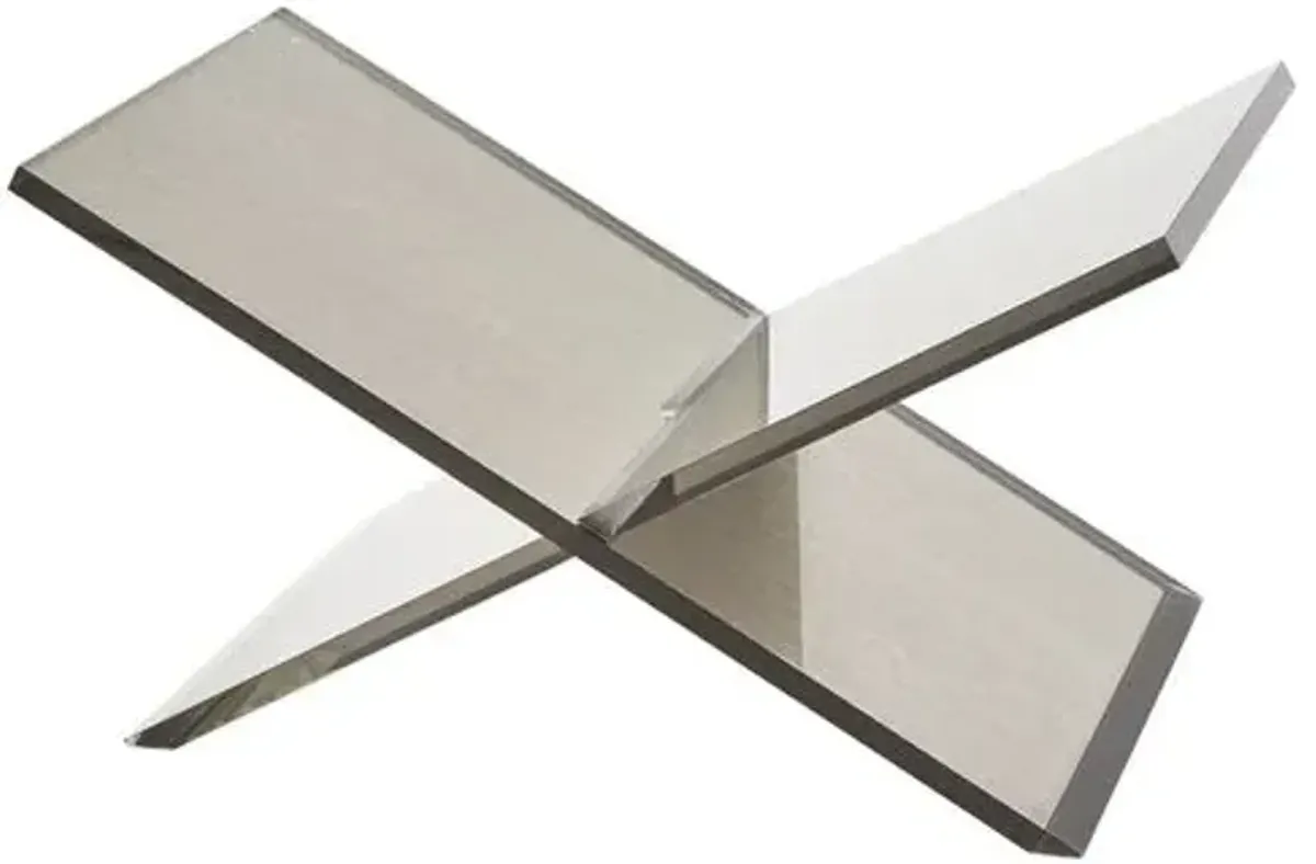 Lucite Book Stand - Silver - Gray