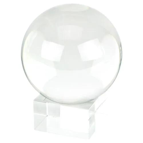 Crystal Ball with Stand - Clear