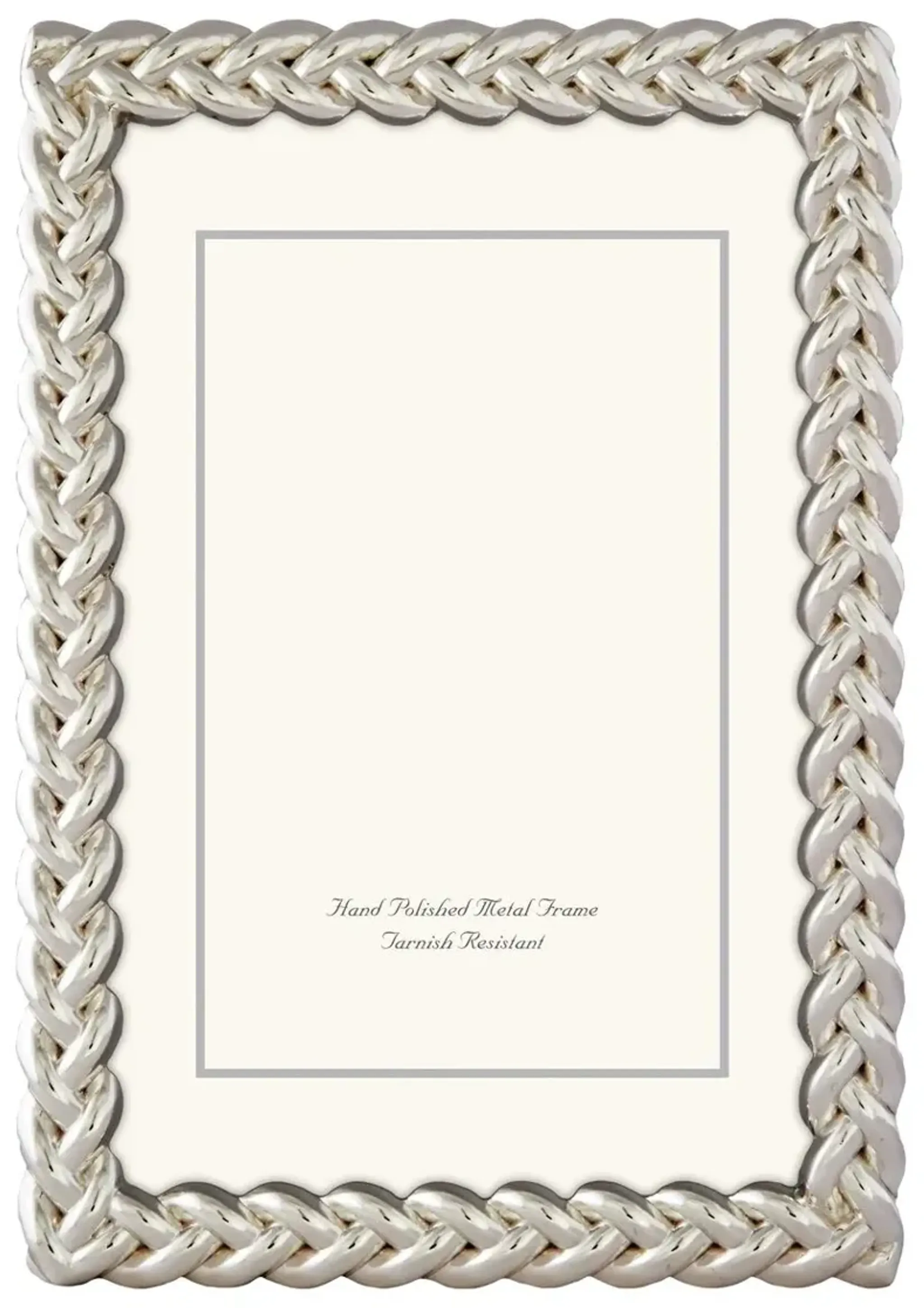 Siena Braid Frame, Silver | Furniture.com