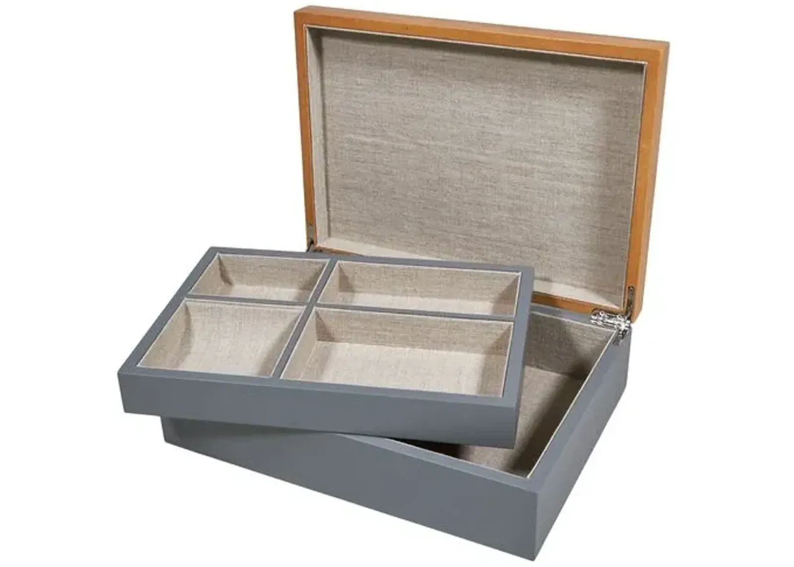 Two-Tone Jewelry Box - Gray