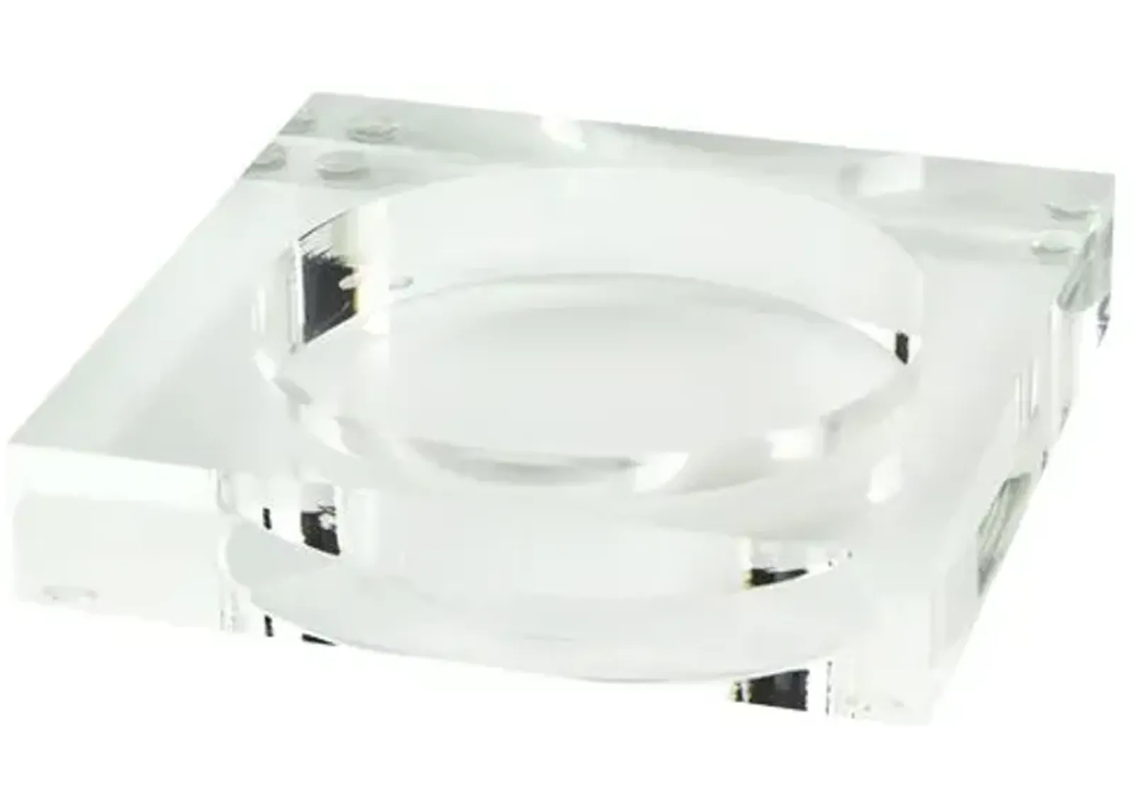 Lucite Wine Coaster - Clear