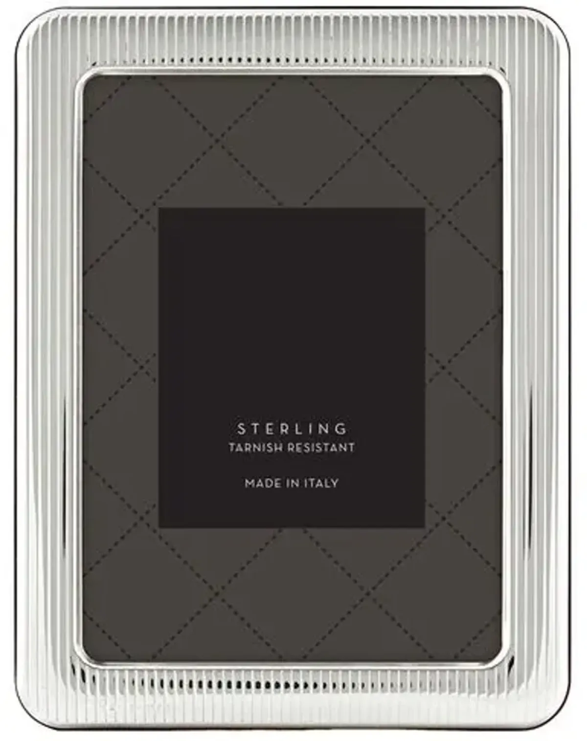 Sterling Striped Frame - Silver