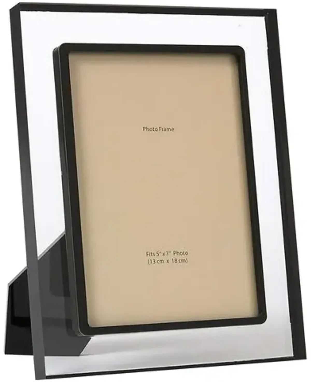 Lucite Picture Frame - Black - Gray