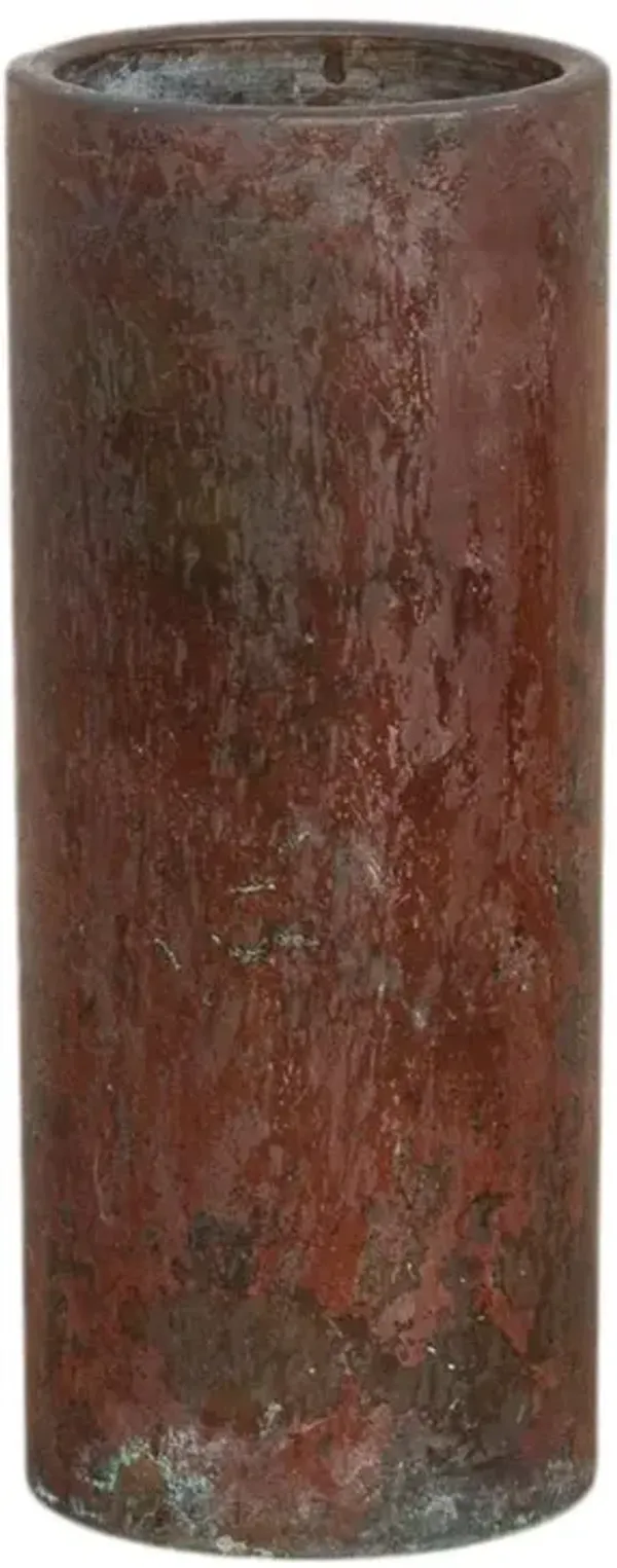 Antique Patinated Bronze Japanese Vase - de-cor - Brown