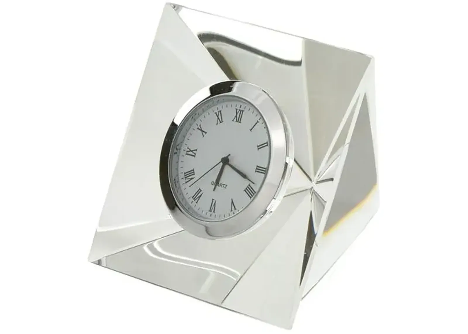 Crystal Glass Clock - Clear