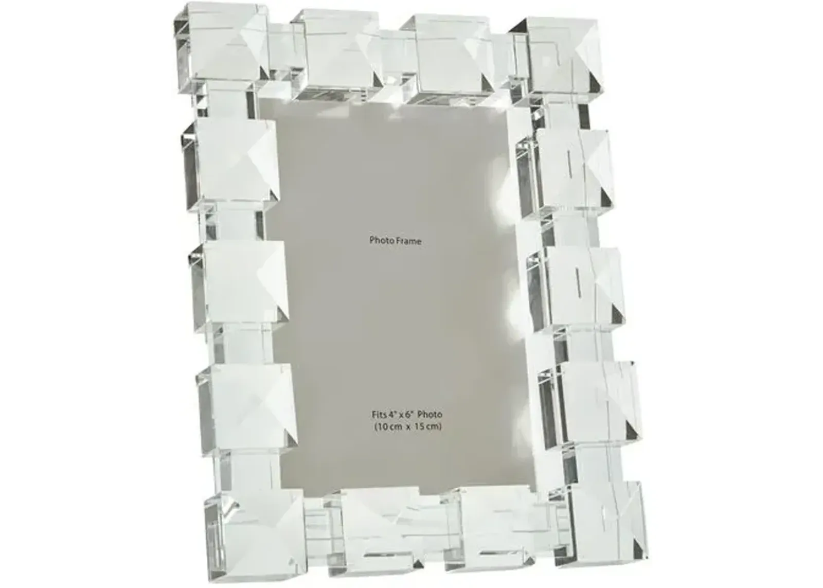 Crystal Square Diamond Frame - Clear