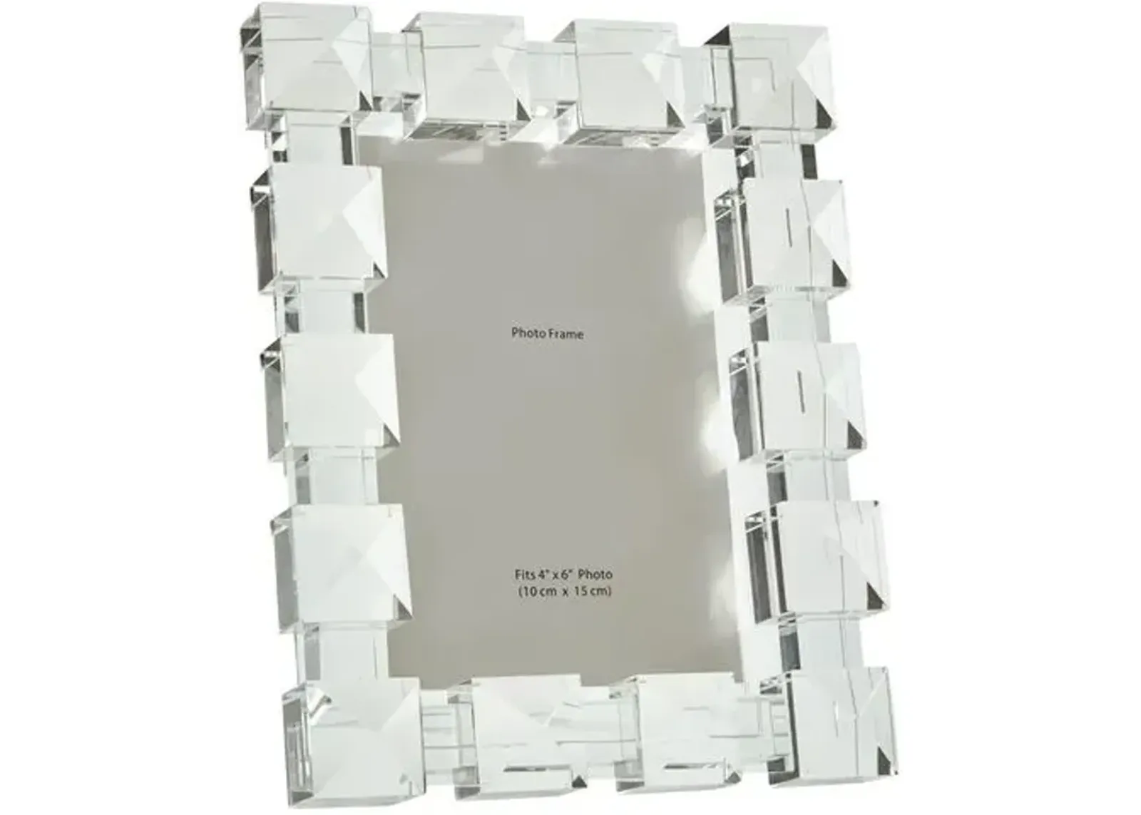 Crystal Square Diamond Frame - Clear