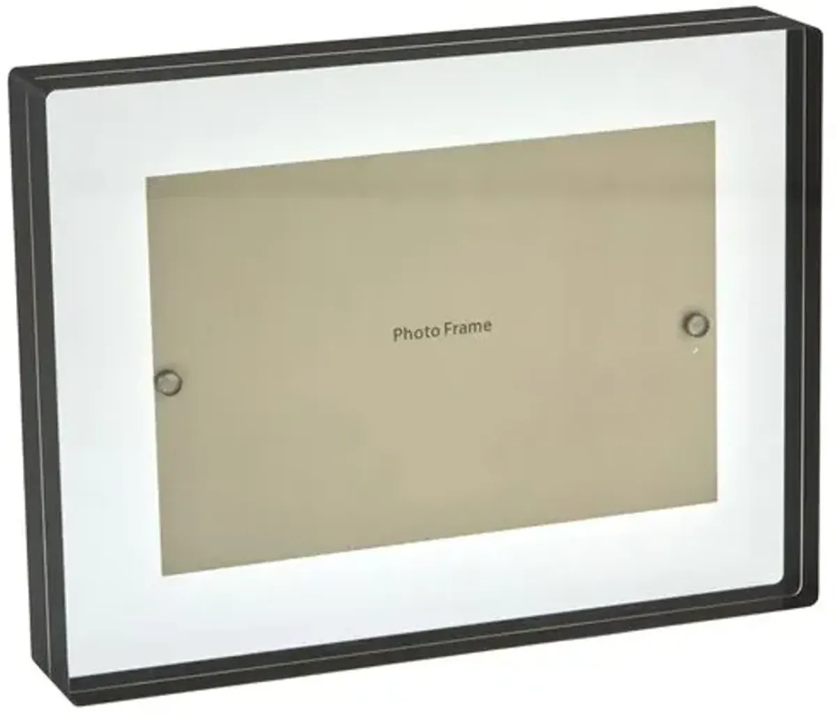 Lucite Border Picture Frame - Black