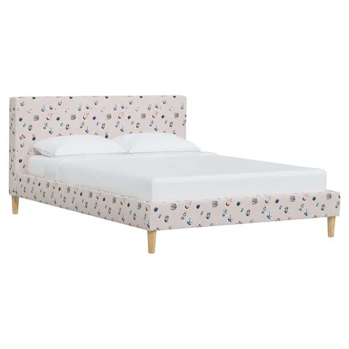 Lili Beach Scene Bed - Tan - Beige