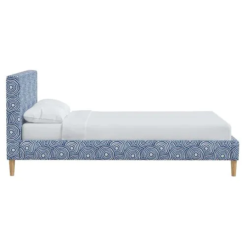 Lili Umbrella Swirl Bed -Blue