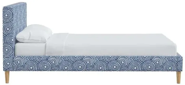 Lili Umbrella Swirl Bed -Blue