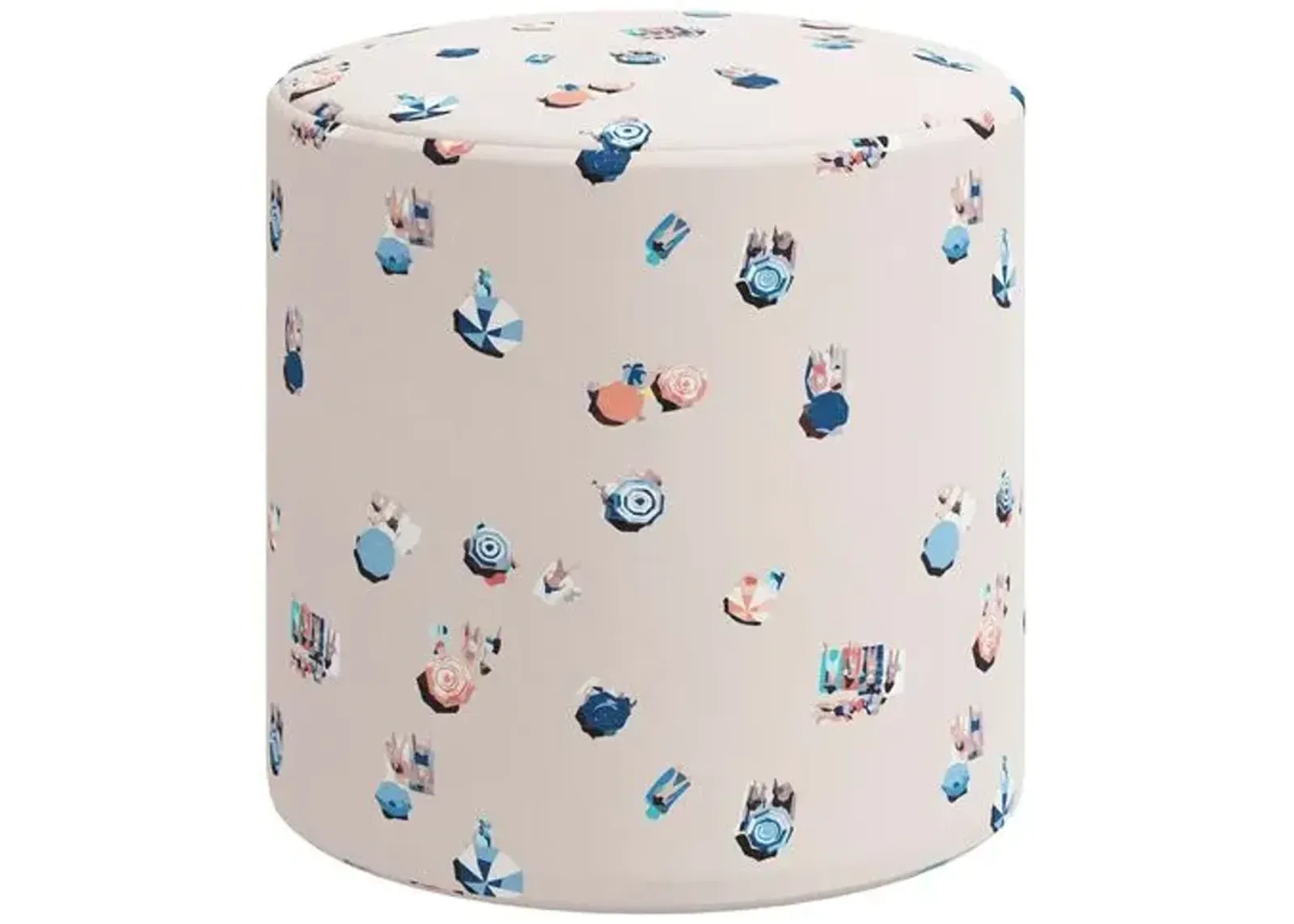 Tambor Ottoman - The Beach Scene - Beige