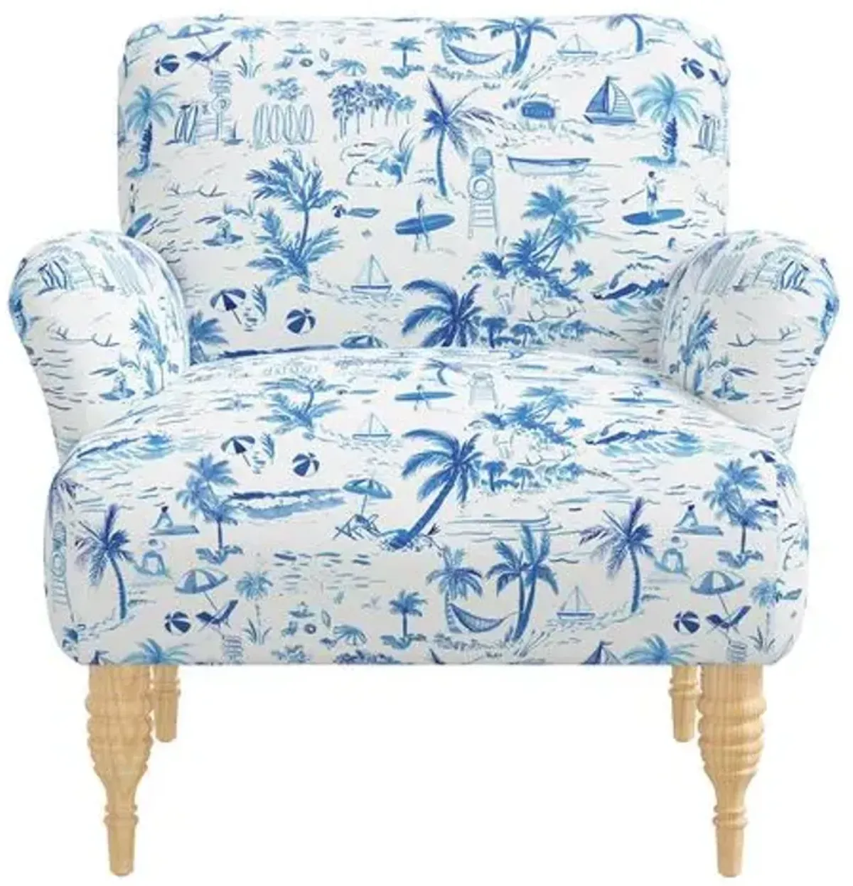 Norwood Chair - The Beach Toile - Blue