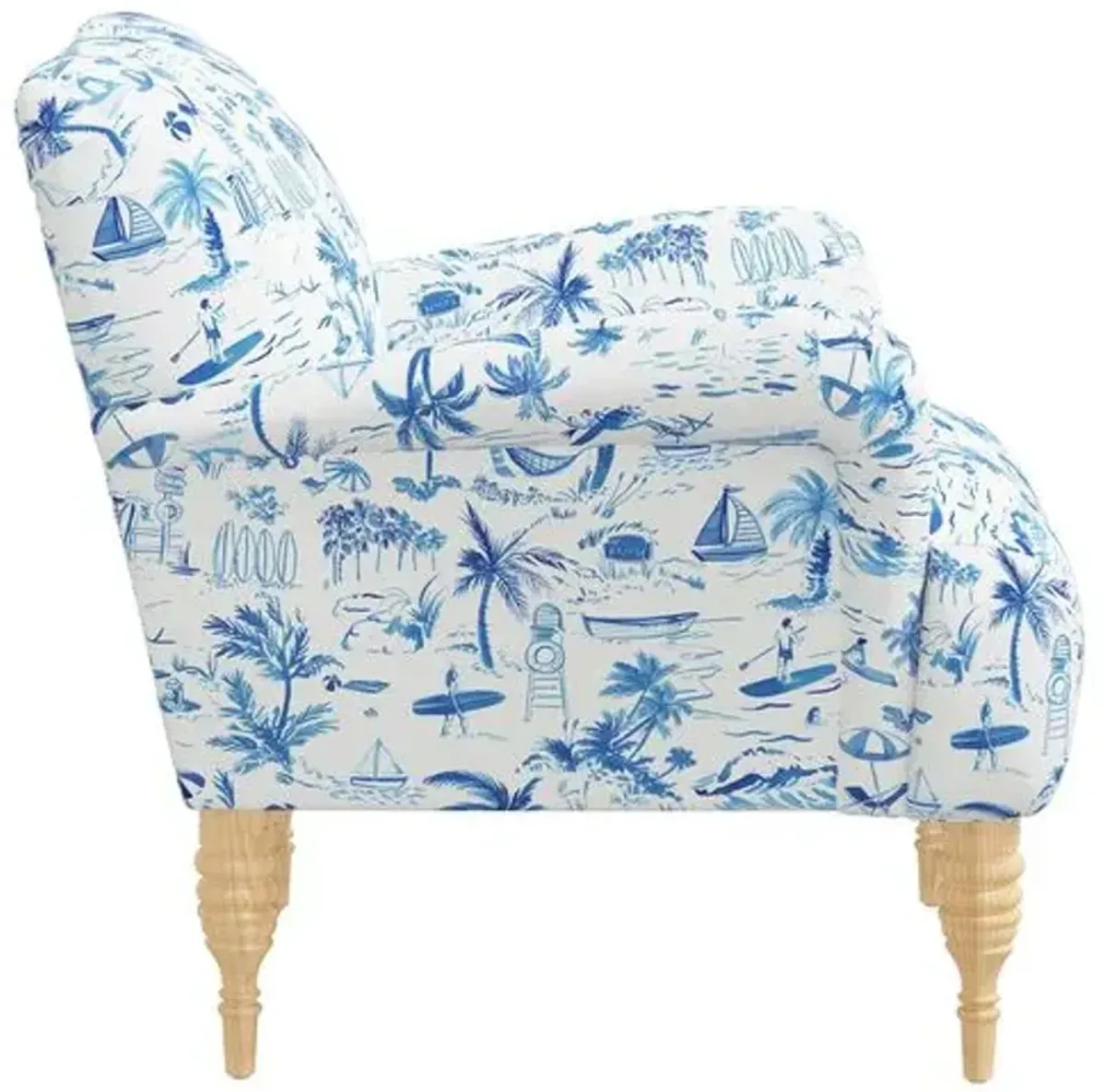 Norwood Chair - The Beach Toile - Blue