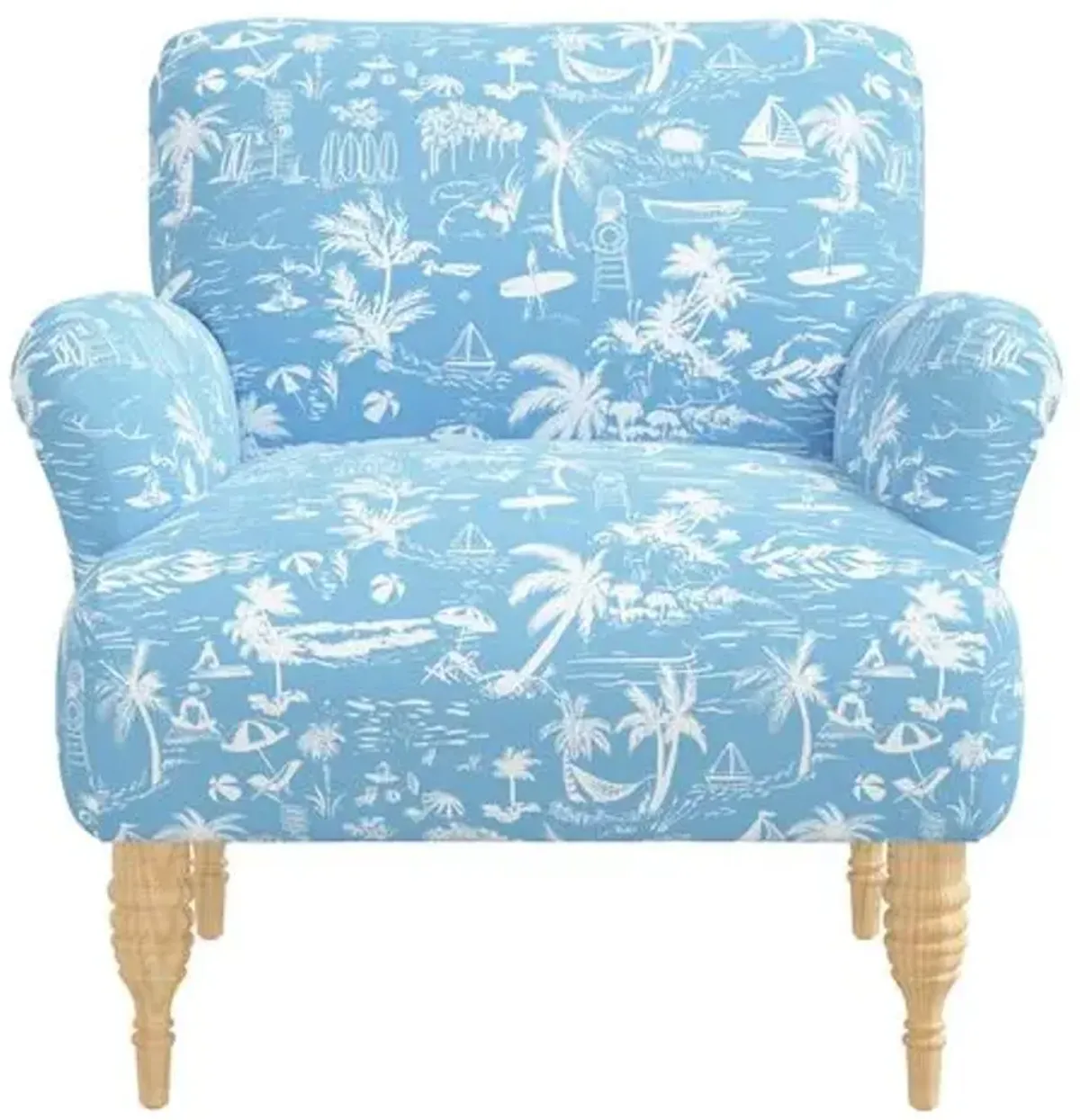 Norwood Chair - The Beach Toile - Blue