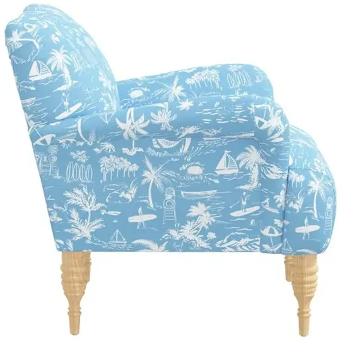 Norwood Chair - The Beach Toile - Blue