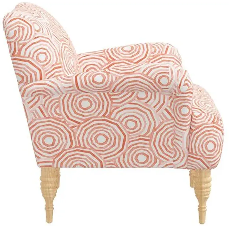 Norwood Chair - The Umbrella Swirl - Orange