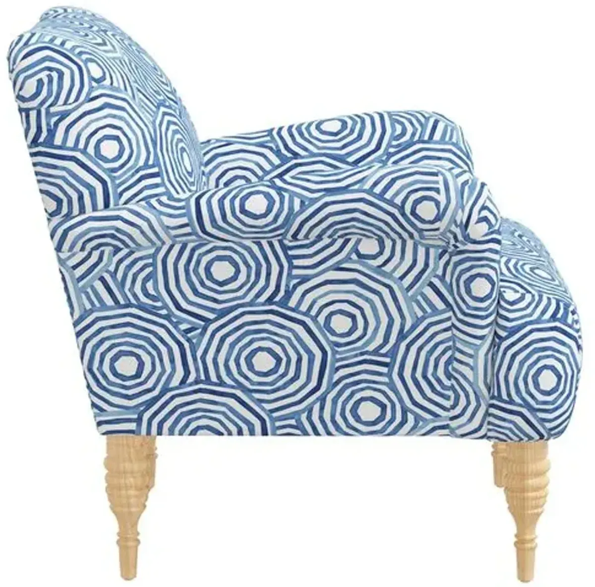 Norwood Chair - The Umbrella Swirl - Blue