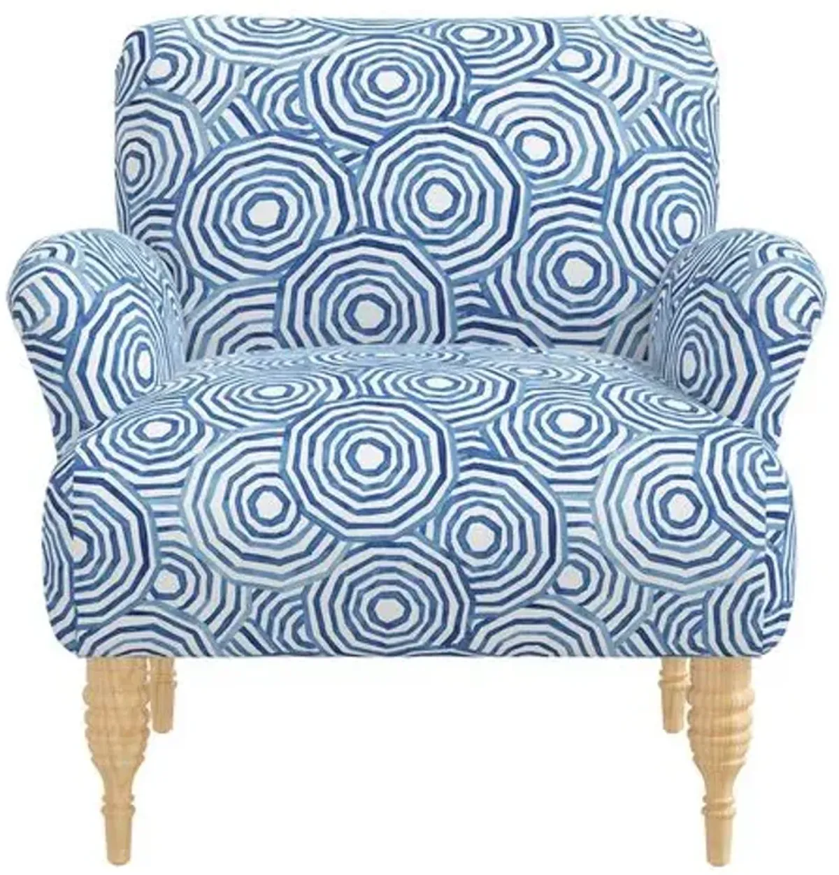 Norwood Chair - The Umbrella Swirl - Blue